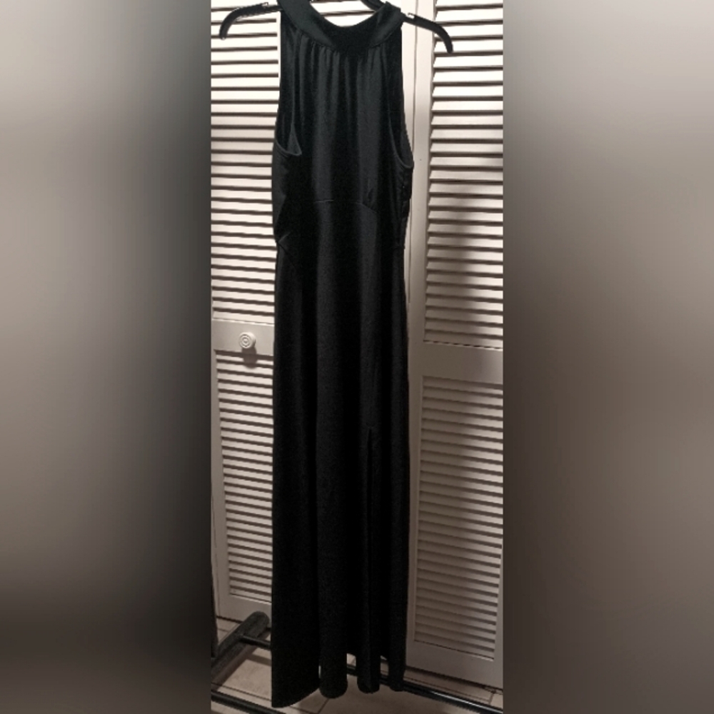 Woosea Long Evening black dress